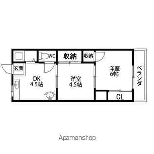 エスポワール【301号室】の間取り