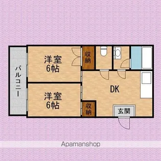 バッチモンド・ヒロ【3階】の間取り