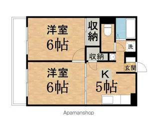 ロイヤル聖蹟【2階】の間取り