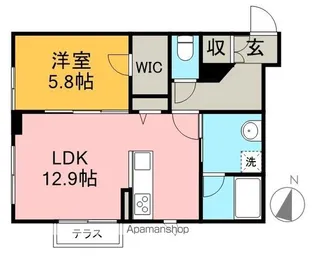 シャーメゾン 莉Ⅰ【1階】の間取り