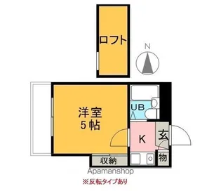 アルカディア北一色【1階】の間取り