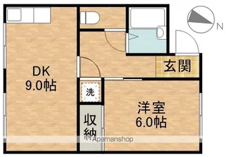 第二保六坂ハイツ【102号室】の間取り