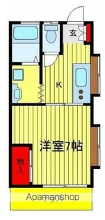 ハイツ二幸【2階】の間取り