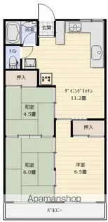 プランドール【204号室】の間取り