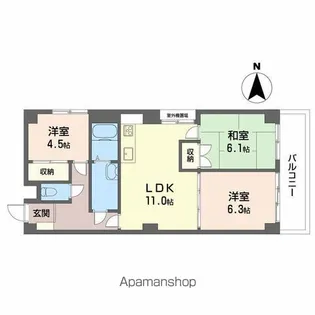 MAISON GOTOH【5階】の間取り