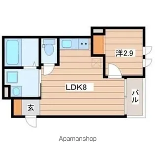 プルミエールJINNO【1階】の間取り