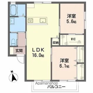 セジュール小東【1階】の間取り