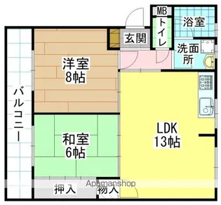 アベニュー足立【306号室】の間取り