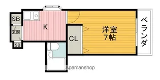 メゾン豊中パート16【4階】の間取り