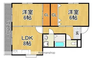 マンション藤Ⅱ【101号室】の間取り