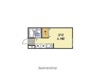 TORISHIMA GARDEN【102号室】の間取り