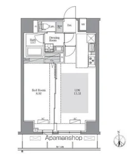 ラグゼナ八王子南町【3階】の間取り