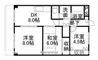グリーンハイツ米山【107号室】の間取り