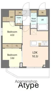 SーRESIDENCE浅草CLARITY【10階】の間取り