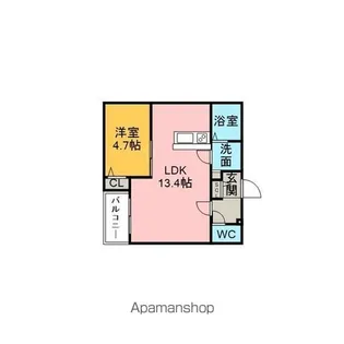 CELENEST東刈谷【103号室】の間取り