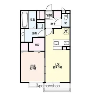 アラモード【202号室】の間取り
