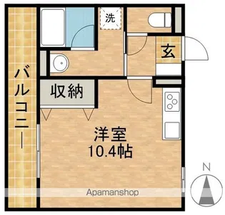 TORISIA浜松【2階】の間取り
