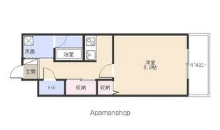 アミティエ大江 Ⅰ【2階】の間取り