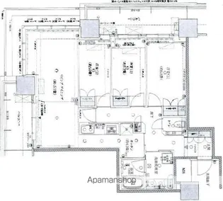 プラウドタワー岡山【4階】の間取り