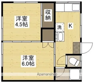 シエル大谷【102号室】の間取り