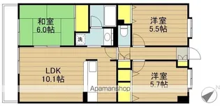 リベルテ戸田【402号室】の間取り