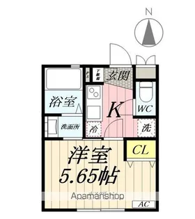 レアネスⅡ【102号室】の間取り