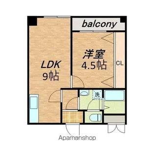 グランドヒル船越【8階】の間取り