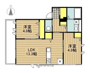 ビラ クーレ【1階】の間取り