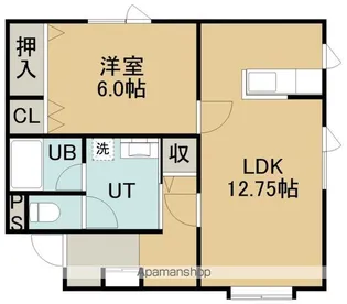アイバリー西桔梗【202号室】の間取り