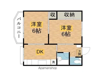 コーポスズキ【2階】の間取り