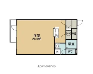 サーム千歳ドミニオWING1【107号室】の間取り