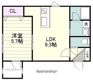 メゾン・ポラーノ【302号室】の間取り