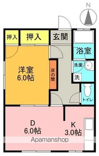 天元荘【101号室】の間取り