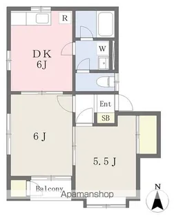 ソレアードC【102号室】の間取り