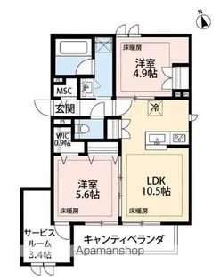 ACオハナ【2階】の間取り