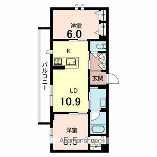 レーヴ・ラ・メール【303号室】の間取り