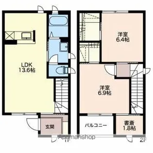 イルマーレ【103号室】の間取り