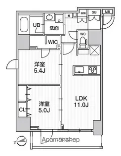 SーRESIDENCE新御徒町CHIARO【4階】の間取り