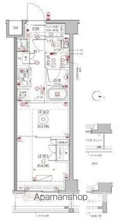 クレイシアIDZ幡ヶ谷【4階】の間取り