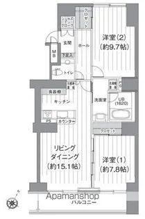 T’S GARDEN北柏 1号棟【2階】の間取り