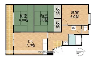 エクシード佐鳴【A2号室】の間取り