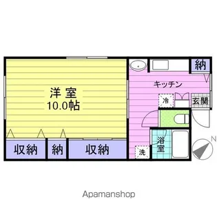 ハイツ寿【1階】の間取り