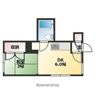 コーポはぎさわ【205号室】の間取り