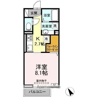 フェリックス常盤台【101号室】の間取り
