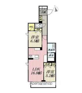 埼玉県三郷市早稲田5丁目【マンション】の間取り