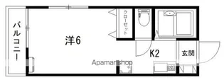 ハイツ緑井【2階】の間取り