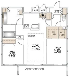 CHOUETTE MAISON【101号室】の間取り