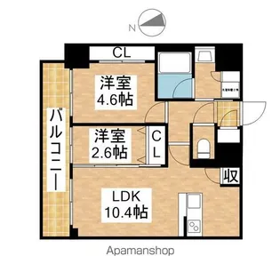 プレサンス レイズ 千種今池2【15階】の間取り
