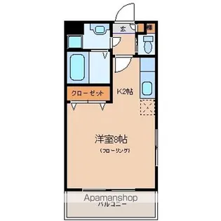 サンパレス 東青梅【203号室】の間取り