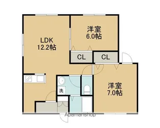 マグネットⅢ【202号室】の間取り